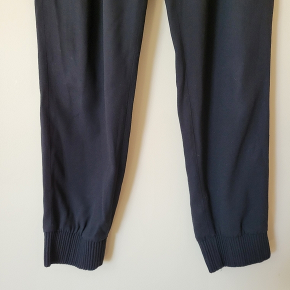 Babaton Harvey Pleated Crepe Jogger Pant in Black - Picture 5 of 8
